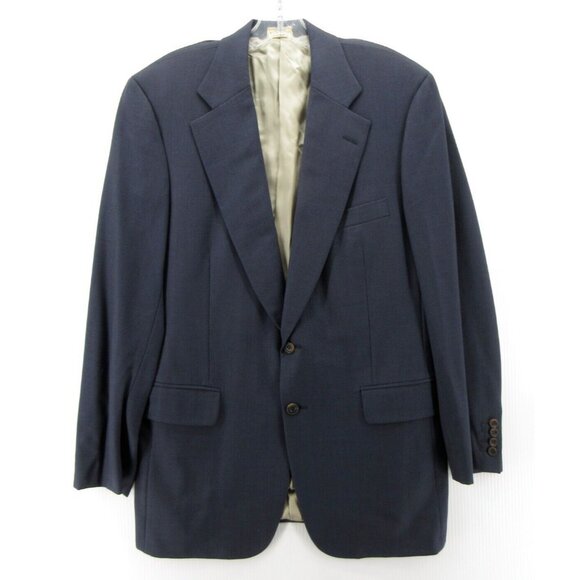 VINTAGE Paul Stuart Sport Coat 41 Long Blazer Wool Super 100s Preppy * - Picture 1 of 14